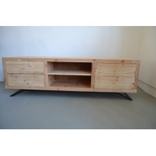 A Metal leg - Wooden TV stand